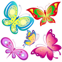 vlinder, vlinders vector