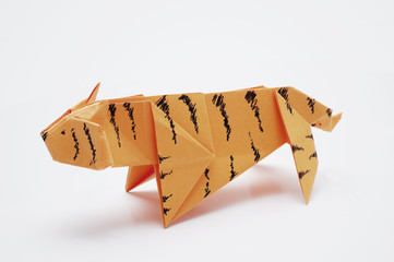 Tiger origami - obrazy, fototapety, plakaty