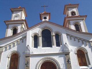 Fototapeta premium Gran Canaria, Stadtkirche in Teleda