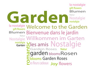 Garten Cloud Wörter