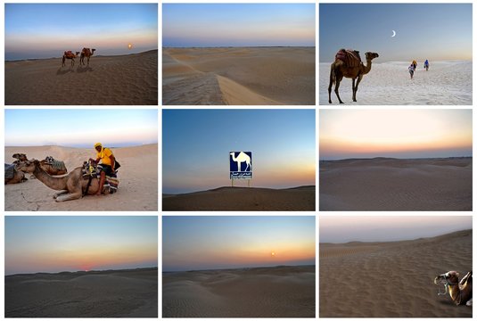 Tunisia, the scenic wonders of the sandy desert of the Sahara