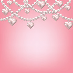 heart pearl necklace