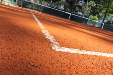 Zelfklevend Fotobehang Campo tennis © giuseppe090