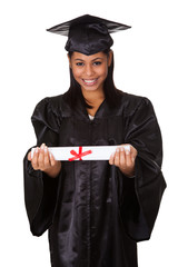 Graduate Woman Holding Certificate
