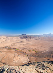 Fototapeta na wymiar Fuerteventura, widok z Tindaya
