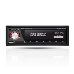 Car radio red
