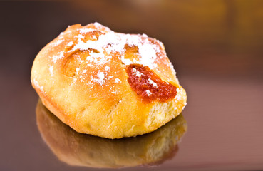 Bun with jam