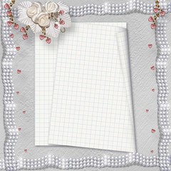 Card for anniversary or congratulation to St. Valentine's Day wi