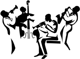 Photo sur Plexiglas Groupe de musique quatuor de jazz
