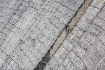 detail of old dam