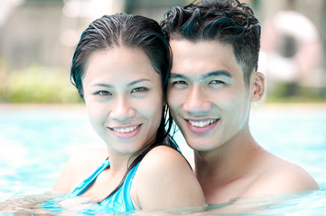 Young beautiful couple
