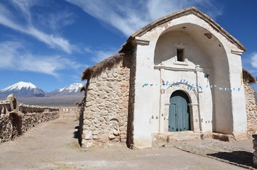 Eglise de Sajama - Altiplano Bolivie