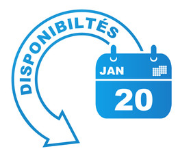 disponibiltés sur symbole bleu