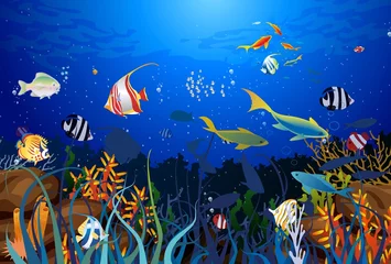 Meubelstickers koraalrif © klatki