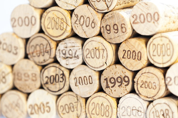 still life of corks