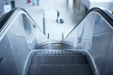 Escalator in airport