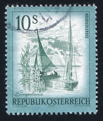 sailing vessel on Lake Neusiedl