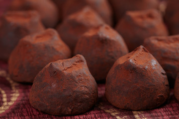Fototapeta na wymiar chocolate truffles