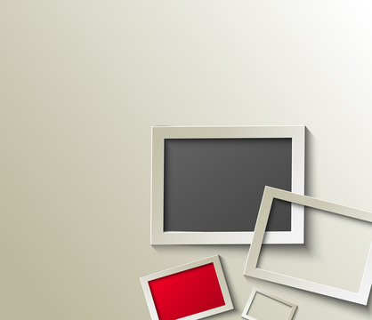 empty frame with places for design, eps10 vector