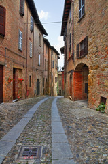 Fototapeta premium Alleyway. Castell'Arquato. Emilia-Romagna. Italy.