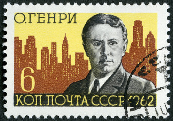USSR - 1962: shows O. Henry and New York Skyline