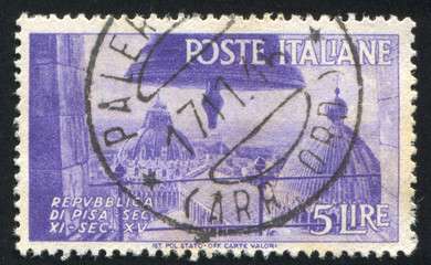 View of Cathedral Domes in Pisa