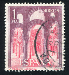 Interior of La Mezquita in Cordova