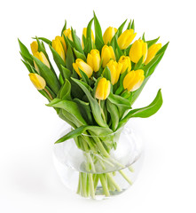 Gelbe Tulpen in einer Vase