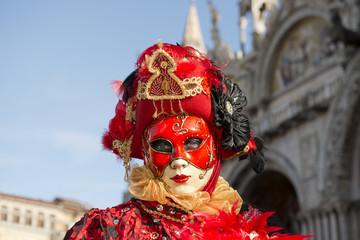 Fototapeta premium Maske in Venedig zum Karneval