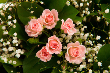 bouquet flowers , isolated