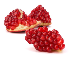 Ripe pomegranate piece