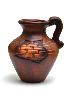 Brown vase.