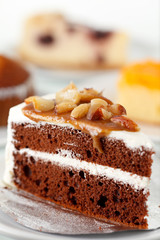 Piece of cake and coffee cup