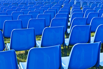 Chairs before a concert