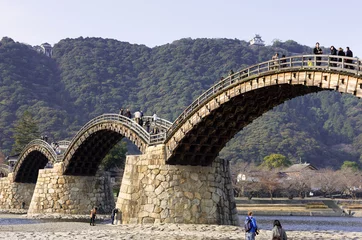Foto auf Acrylglas Kintai-Brücke Iwakuni-Kintaikyo-Brücke