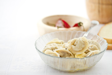 meat dumplings on a plate