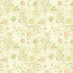 Vintage Floral Background and Pattern