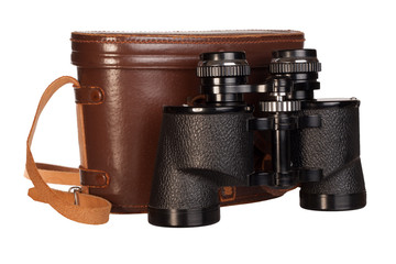 BInoculars wth Vintage Case