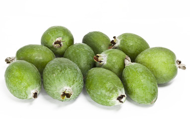 feijoa on a white background