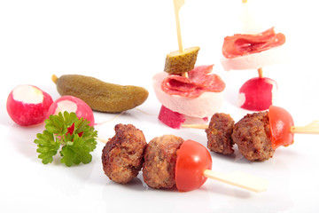 Hackbällchen Snacks