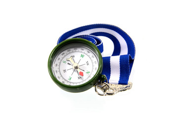 Compass isolated on white background