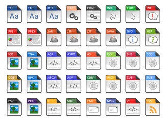 Filetype Icons - Design ''Kapiku Classic'' - Set 3