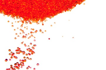 たくさんの赤い球体