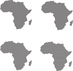 abstract Africa maps