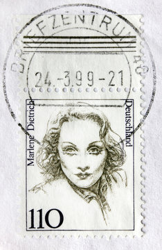 Marlene Dietrich Postage Stamp