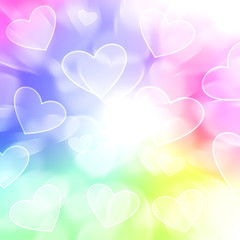 heart bokeh abstract background - 49283223