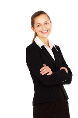 Businesswoman standing with folded arms