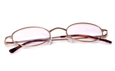 Oval reading glasses cutout