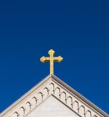 Christian Cross on a Church