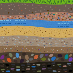 layers of the earth abstract background